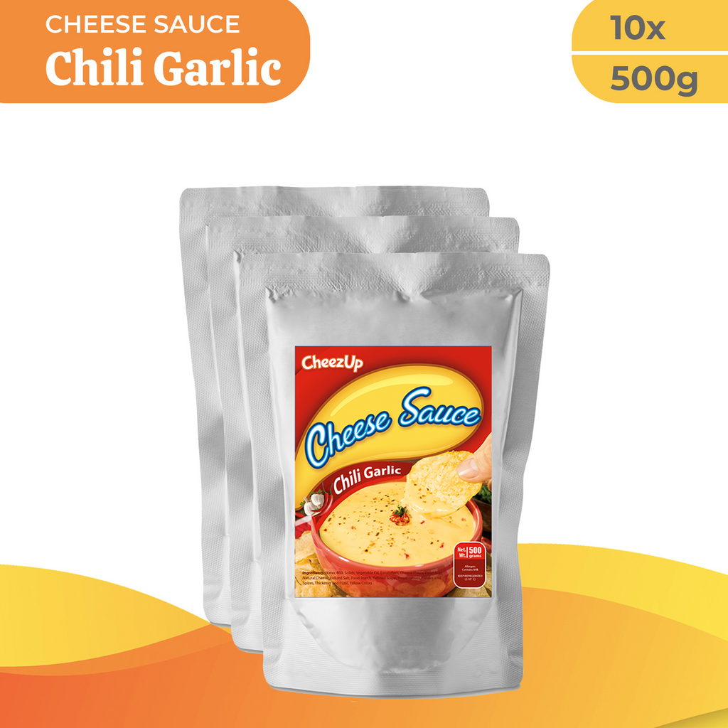 CheezUp Chili Garlic Cheese Sauce (500g) - Case