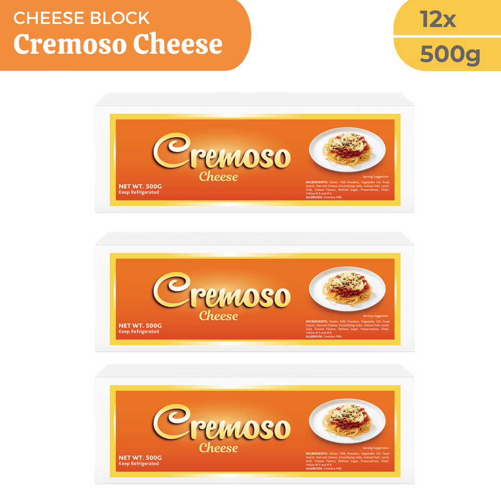 Cremoso Processed Filled Cheese (500g x 12) - Case